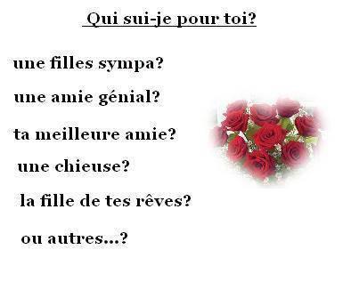 je sui ki pour toi?