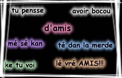 voila se ke je panse de mes amis en trotre marine,caro,noèmi,charlene ect.......